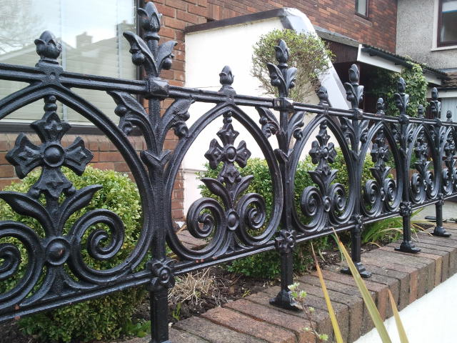 classic iron railings